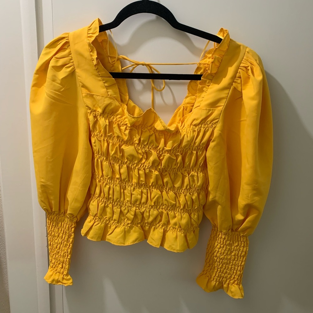 NWT Milk & Honey Yellow Top
